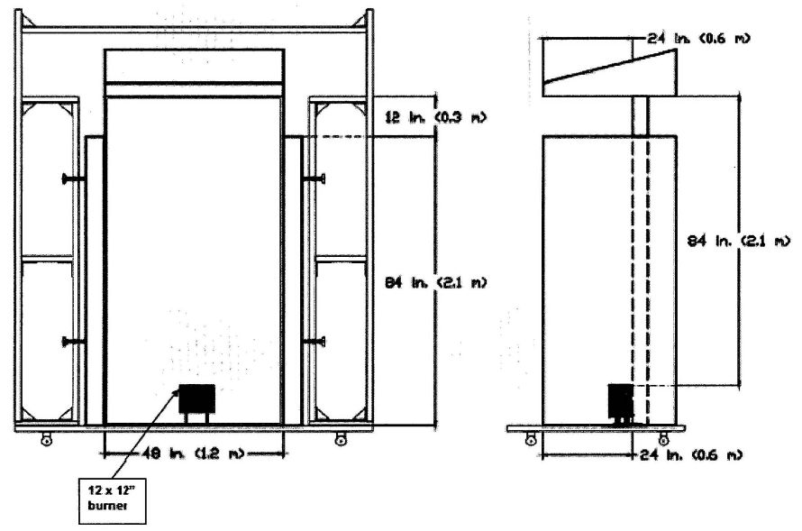 FIGURE 1. EAVES TEST ASSEMBLY